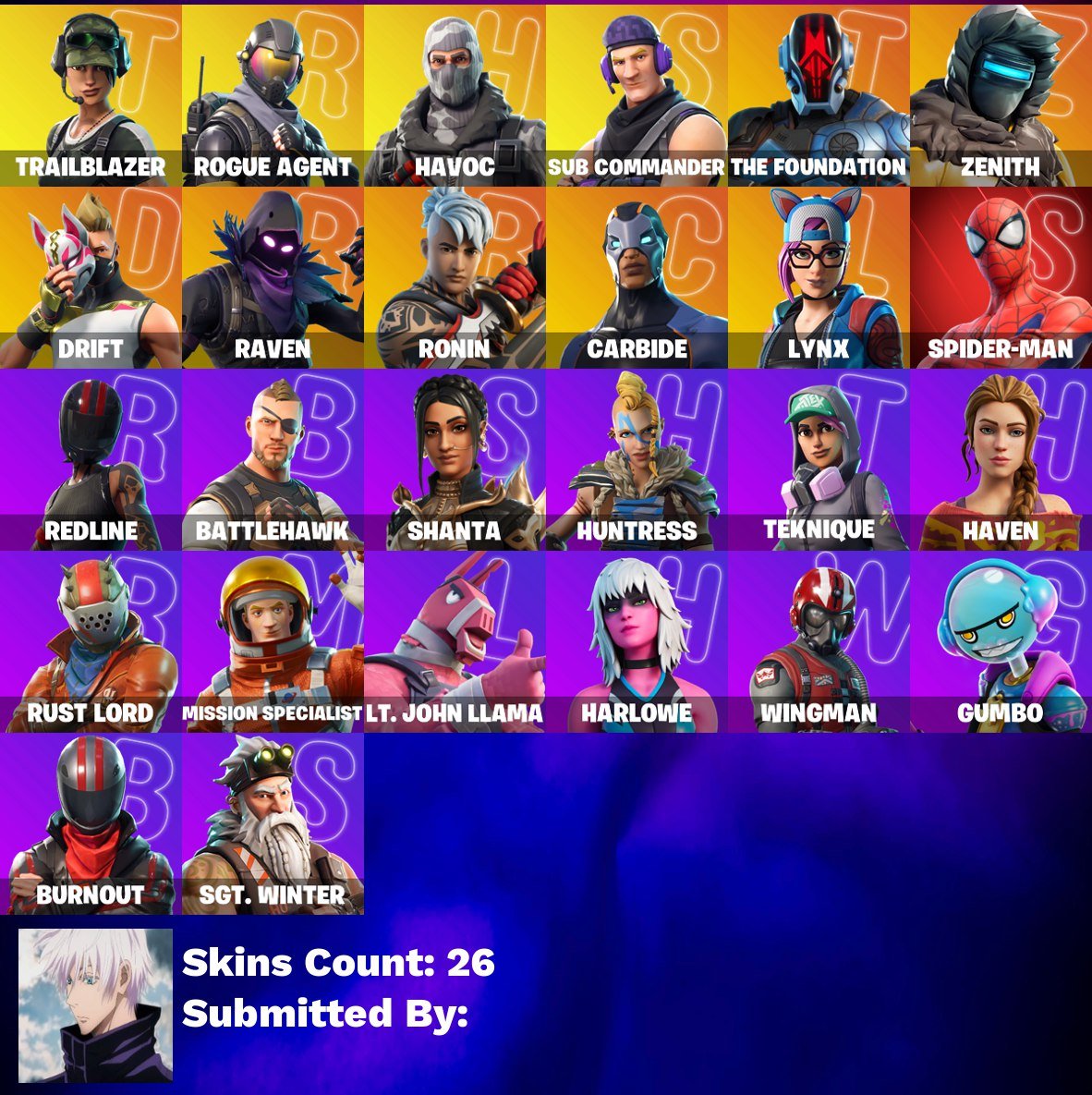 🎨 26 скінів | 🌟 Fortnite акаунт