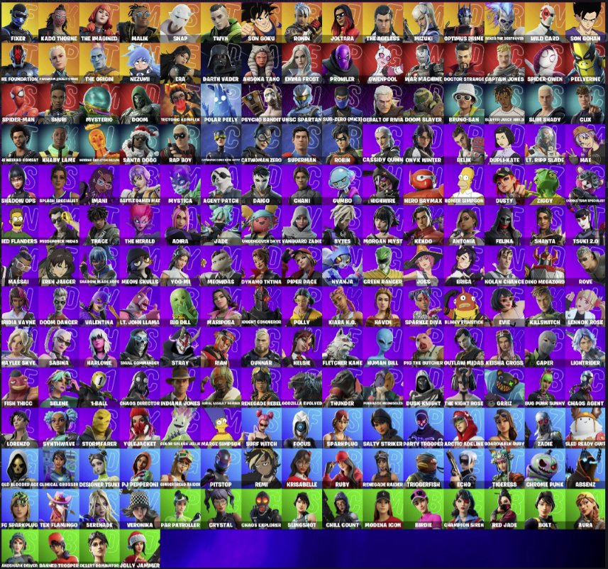 🎨 199 скінів | 🌟 Fortnite акаунт