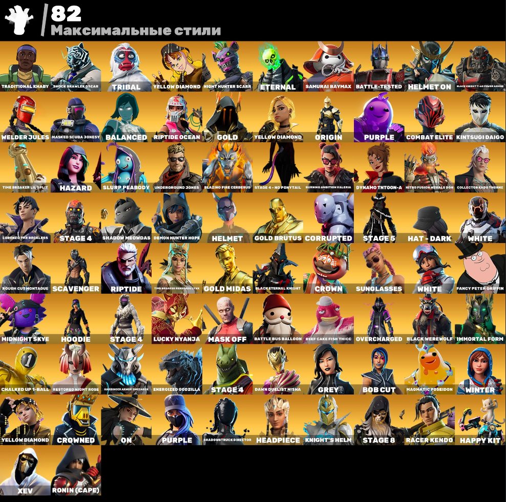 🎨 194 скінів | 🌟 Fortnite акаунт
