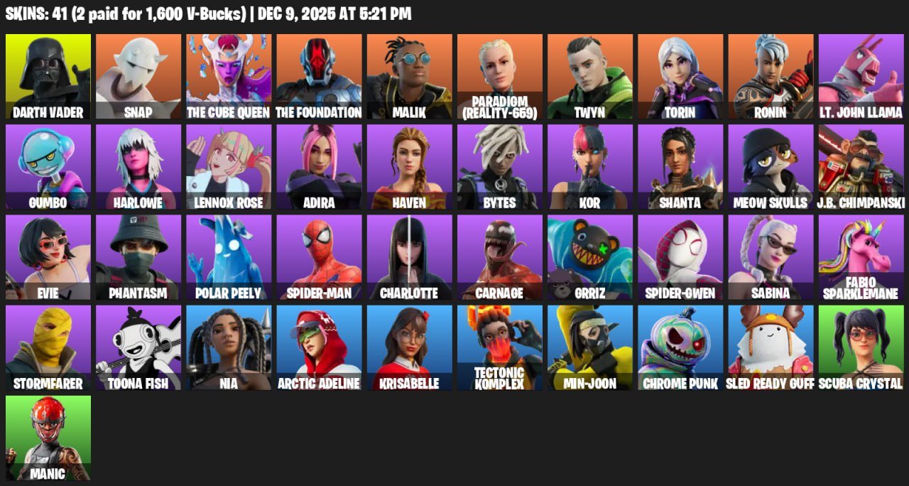 🎨 40 skins | 🌟 Fortnite account