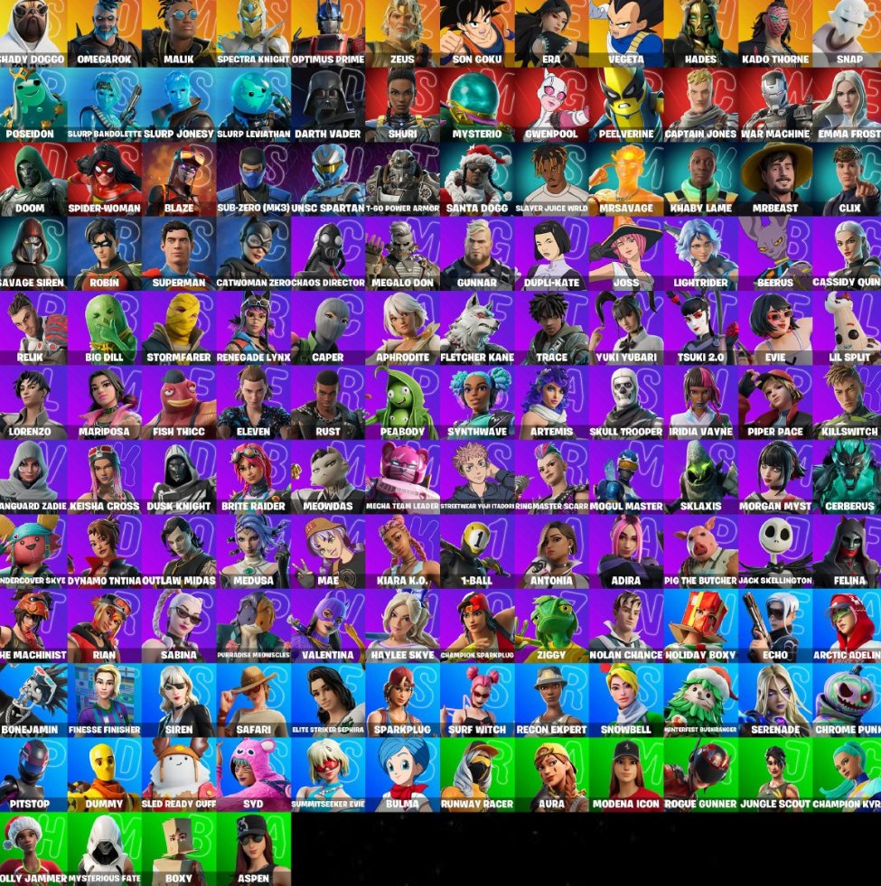 🎨 136 skins | 🌟 Fortnite account