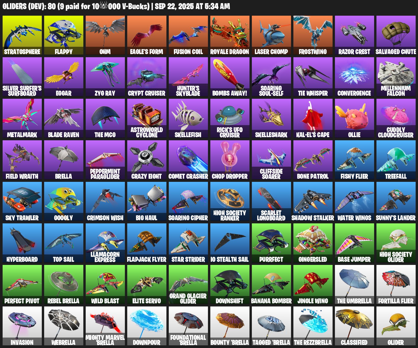 🎨 109 skins | 🌟 Fortnite account