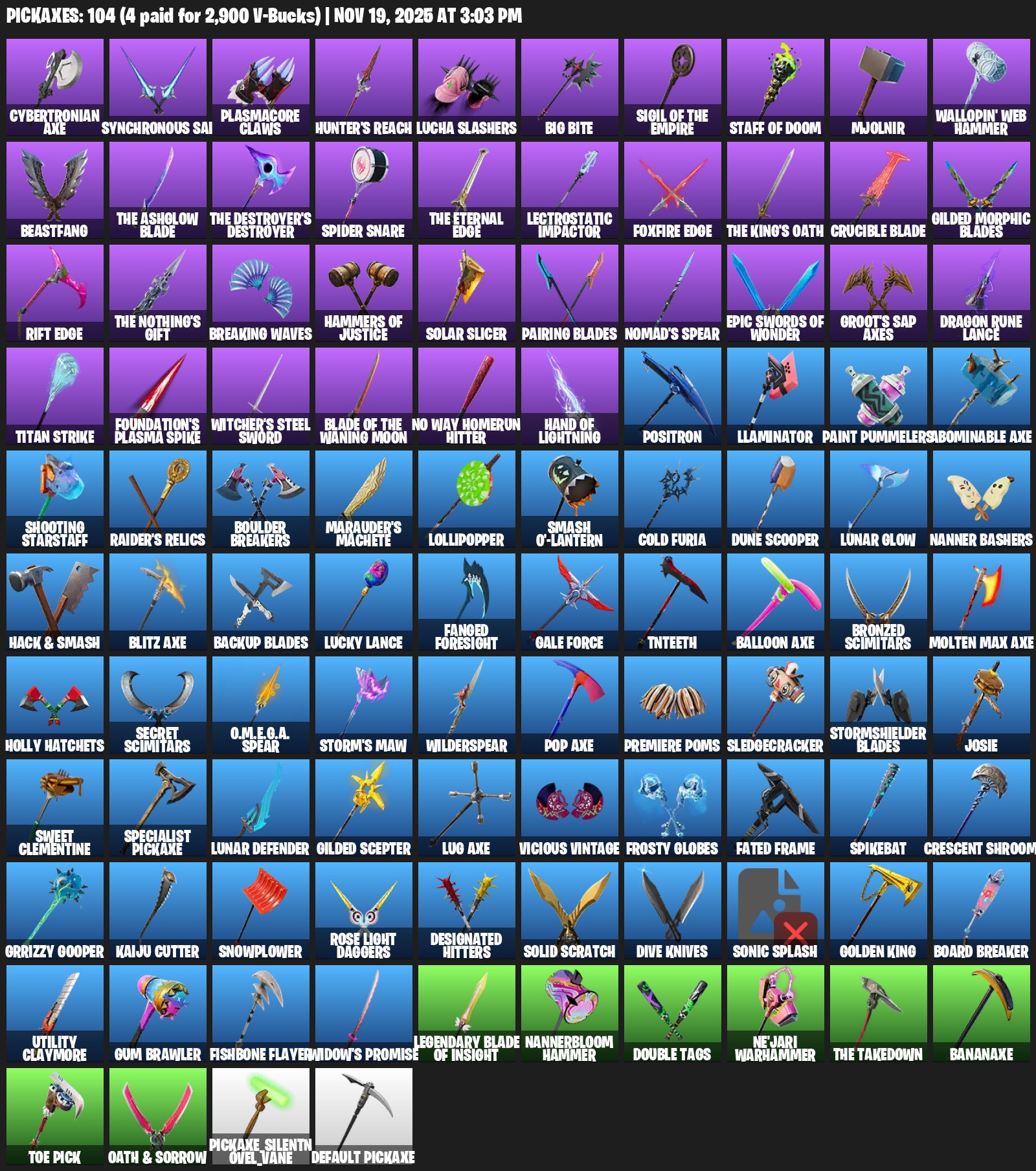 🎨 103 skins | 🌟 Fortnite account