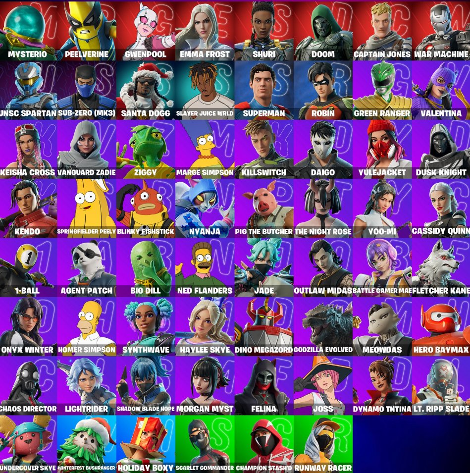 🎨 62 skins | 🌟 Fortnite account