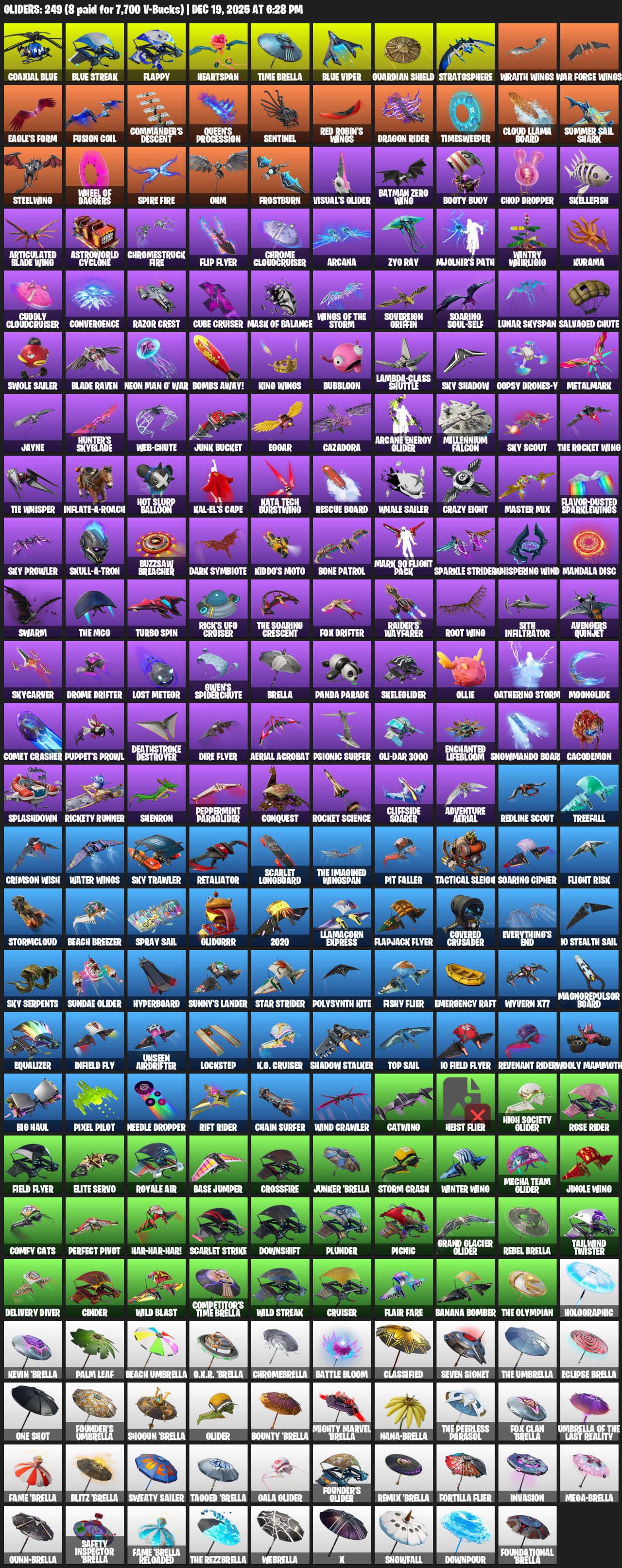 🎨 250 skins | 🌟 Fortnite account