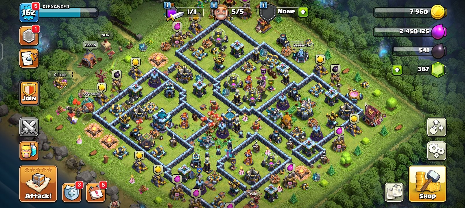 🏰 Clash of Clans акаунт | Ратуша 13 рівень | Рівень 165