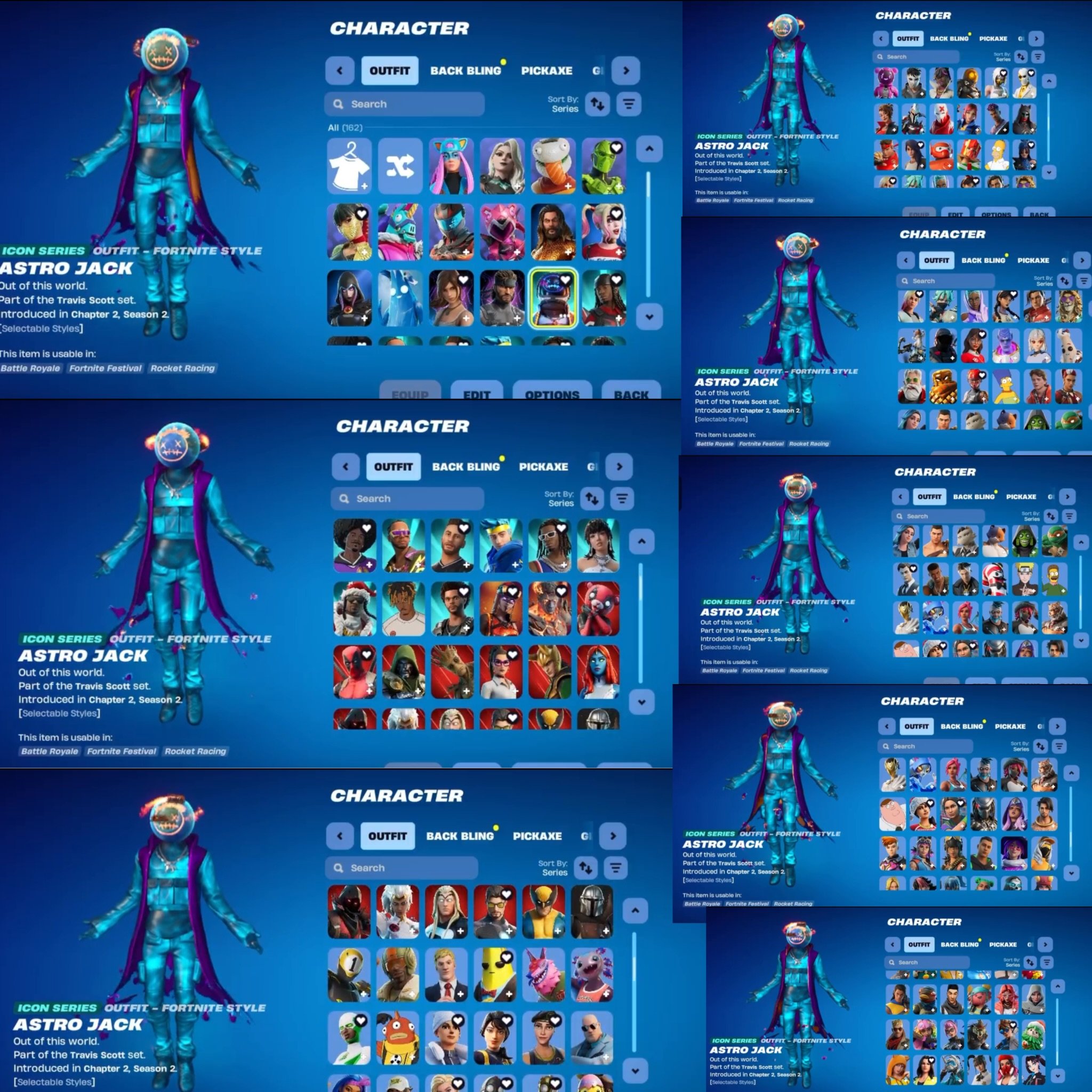 🎨 162 скина | 🌟 Fortnite аккаунт