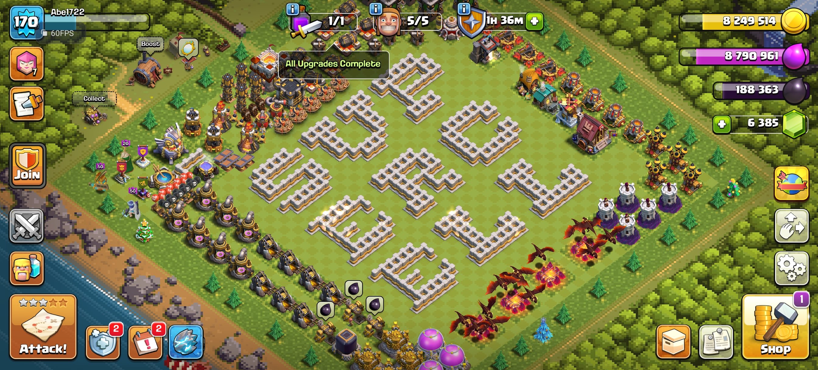 🏰 Clash of Clans акаунт | 11 ратуша | Рівень 170+