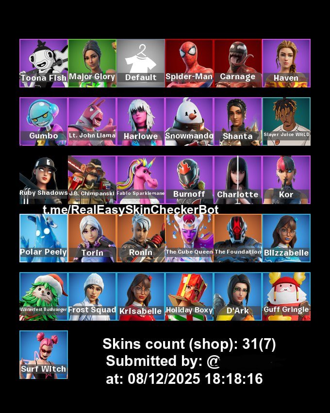 🎨 31 skins | 🌟 Fortnite account
