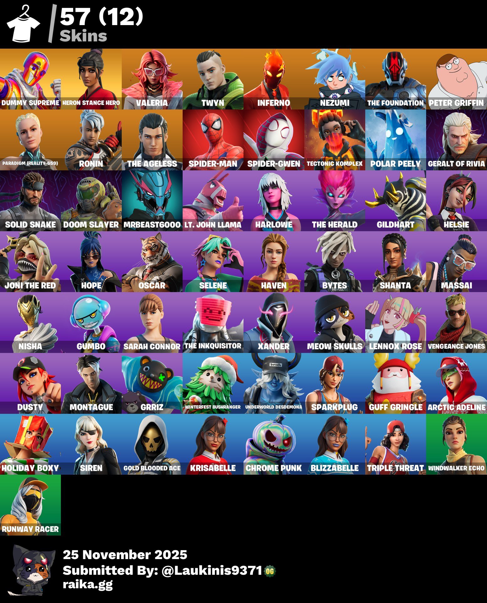 🎨 57 skins | 🌟 Fortnite account