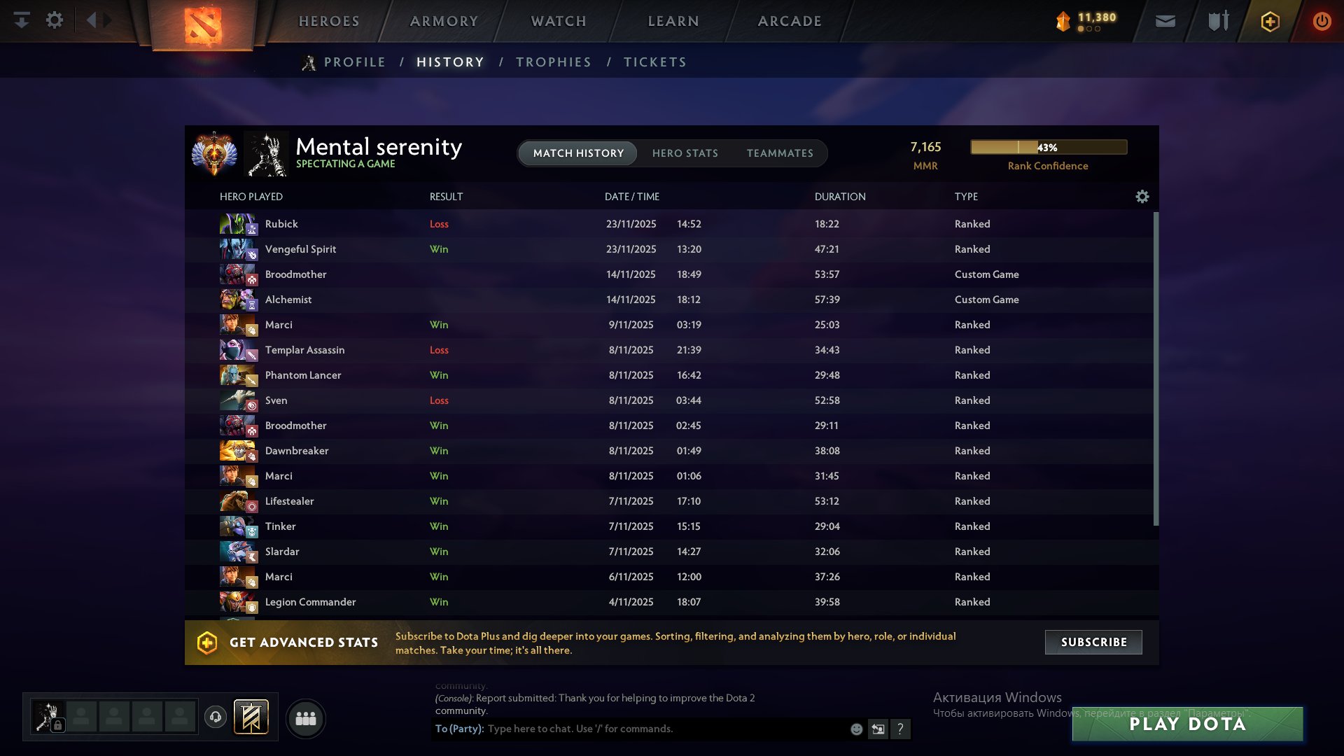 🏅 MMR 7165 | 🕒 1200 hours | 🛡 7000