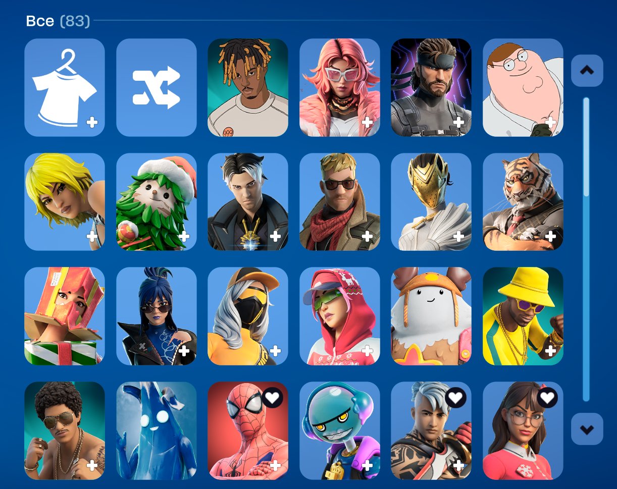 🎨 83 скина | 🌟 Fortnite аккаунт