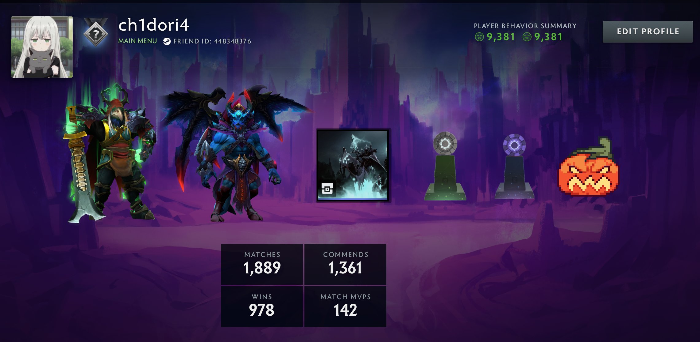 🏅 MMR 150 | 🕒 1924 годин | 🛡 9400