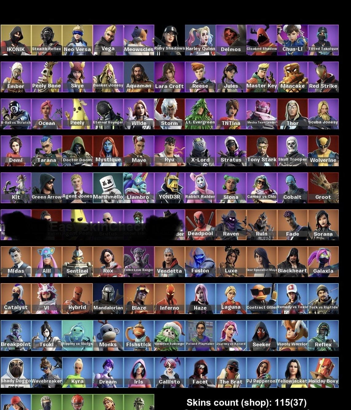 🎨 153 скинов | 🌟 Fortnite аккаунт