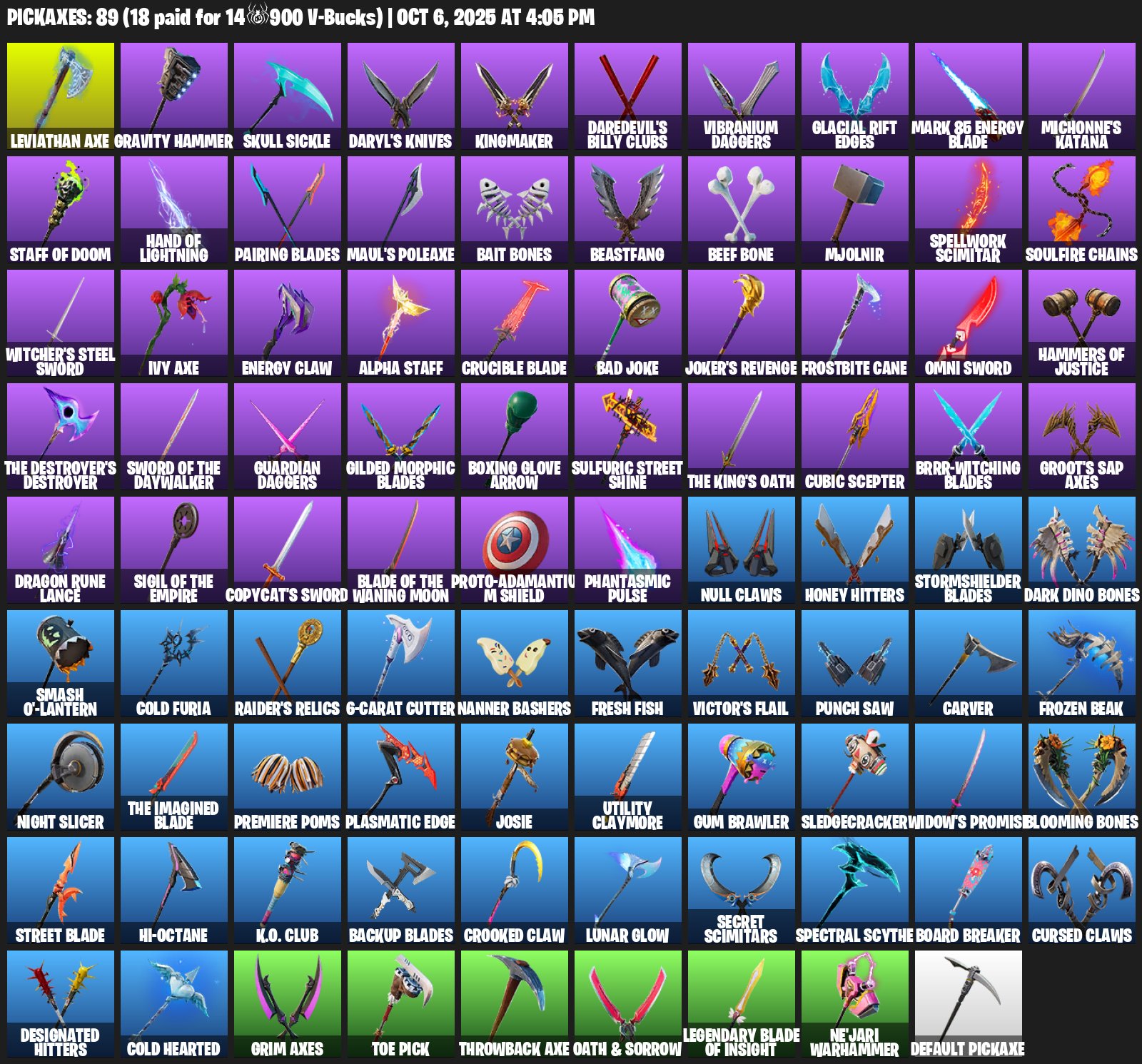 💖119 skins + Email Change🌟Darth Vader🪐Mandalorian🌟Tony Stark👽Wolverine🌌Doctor Doom⚡Ghost Rider