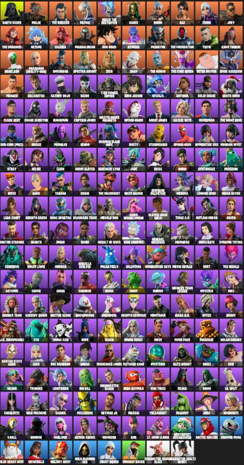 🎨 188 skins | 🌟 Fortnite account