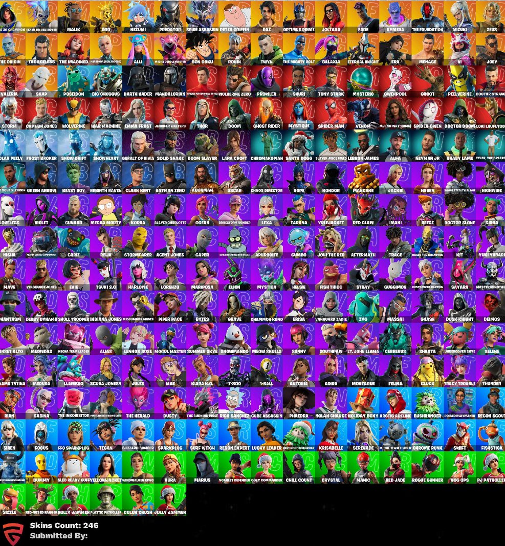 🎨 246 скинов | 🌟 Fortnite аккаунт