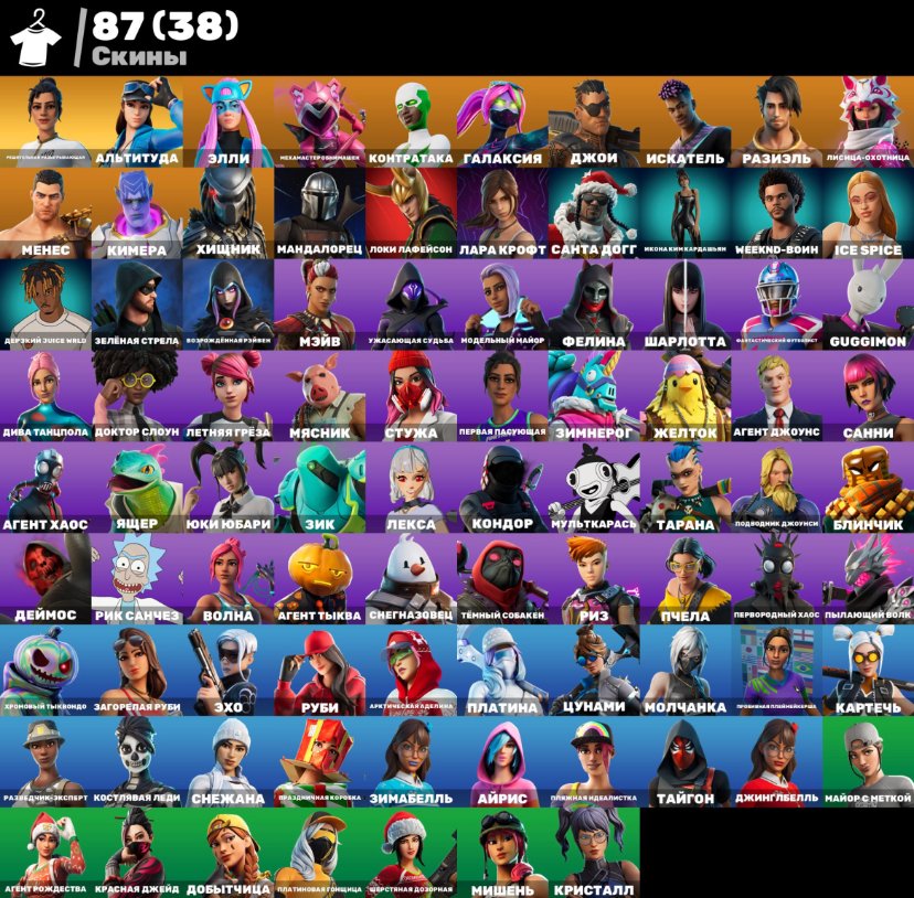 🎨 87 skins | 🌟 Fortnite account