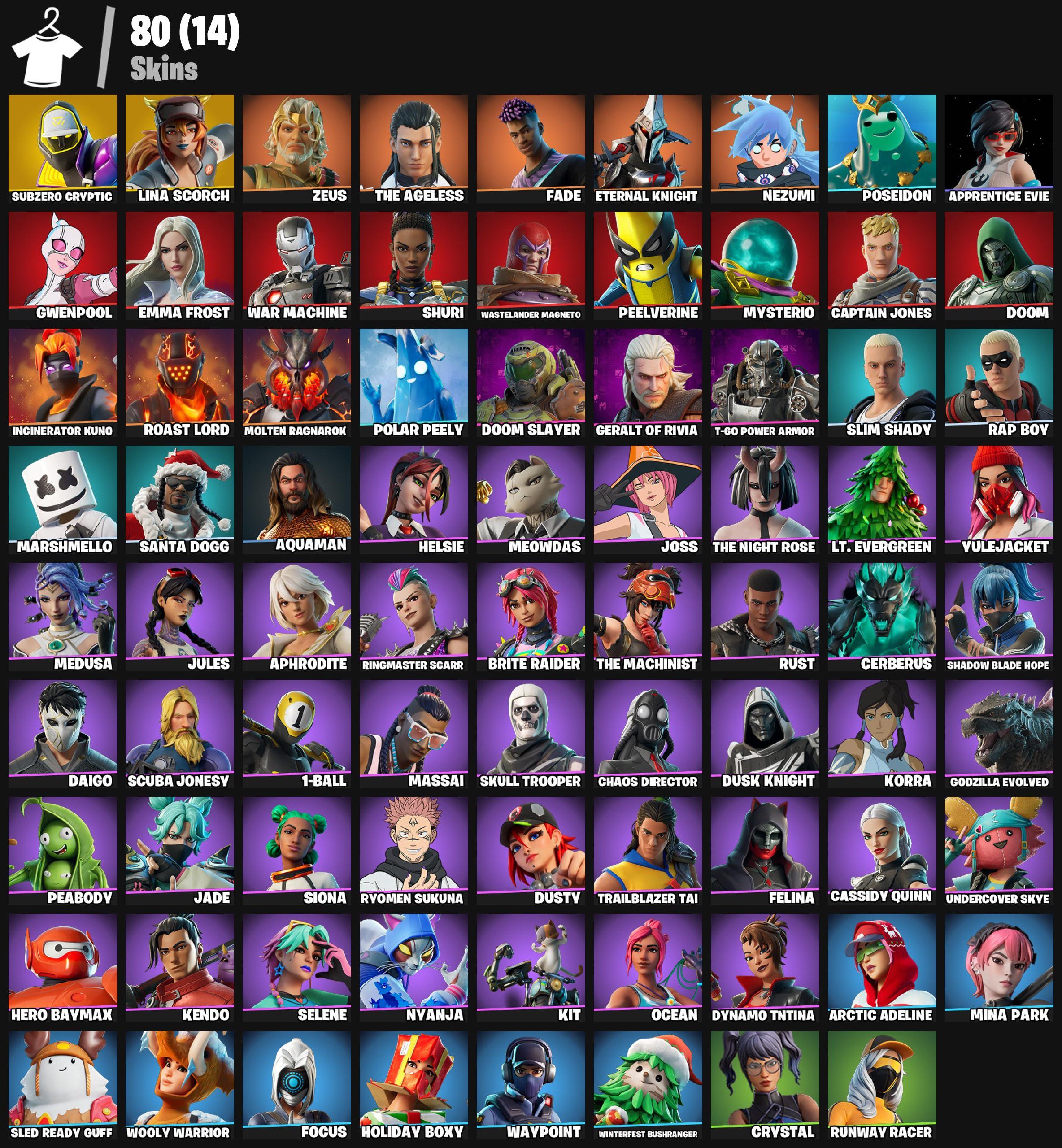 🎨 80 skins | 🌟 Fortnite account