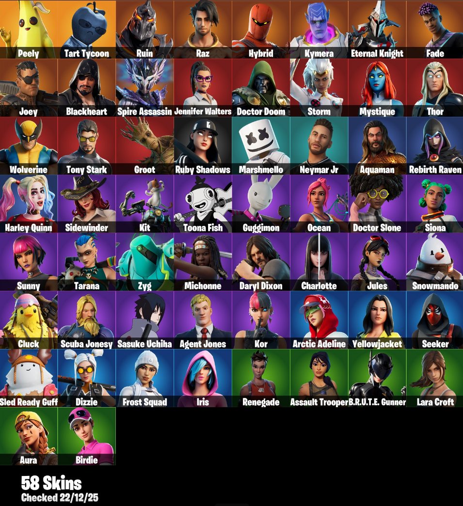 🎨 58 skins | 🌟 Fortnite account
