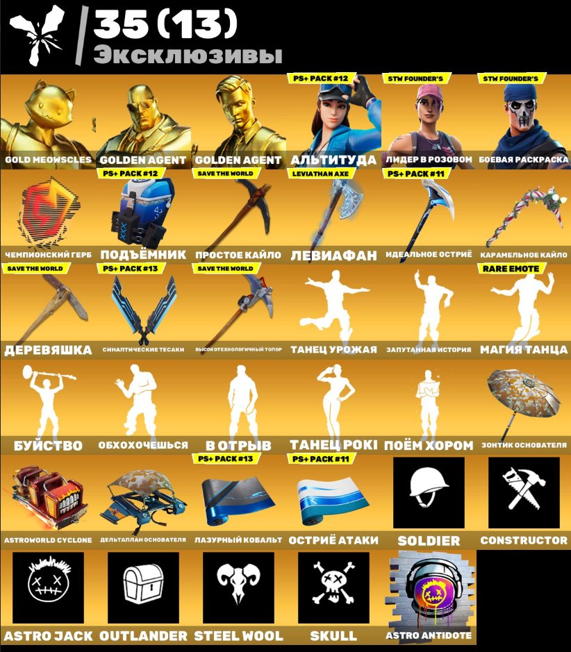 🎨 121 skins | 🌟 Fortnite account