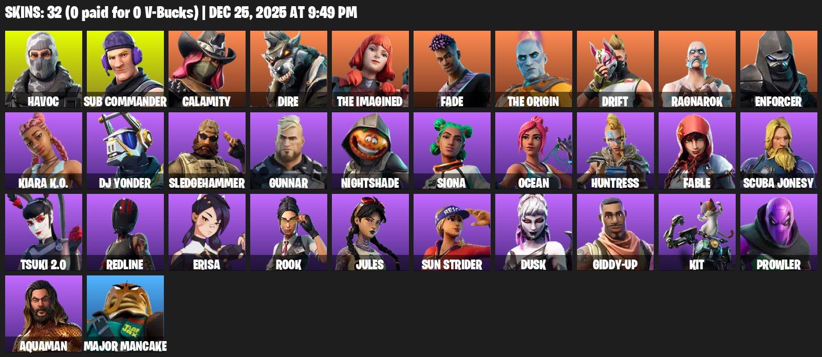 🎨 34 скінів | 🌟 Fortnite акаунт