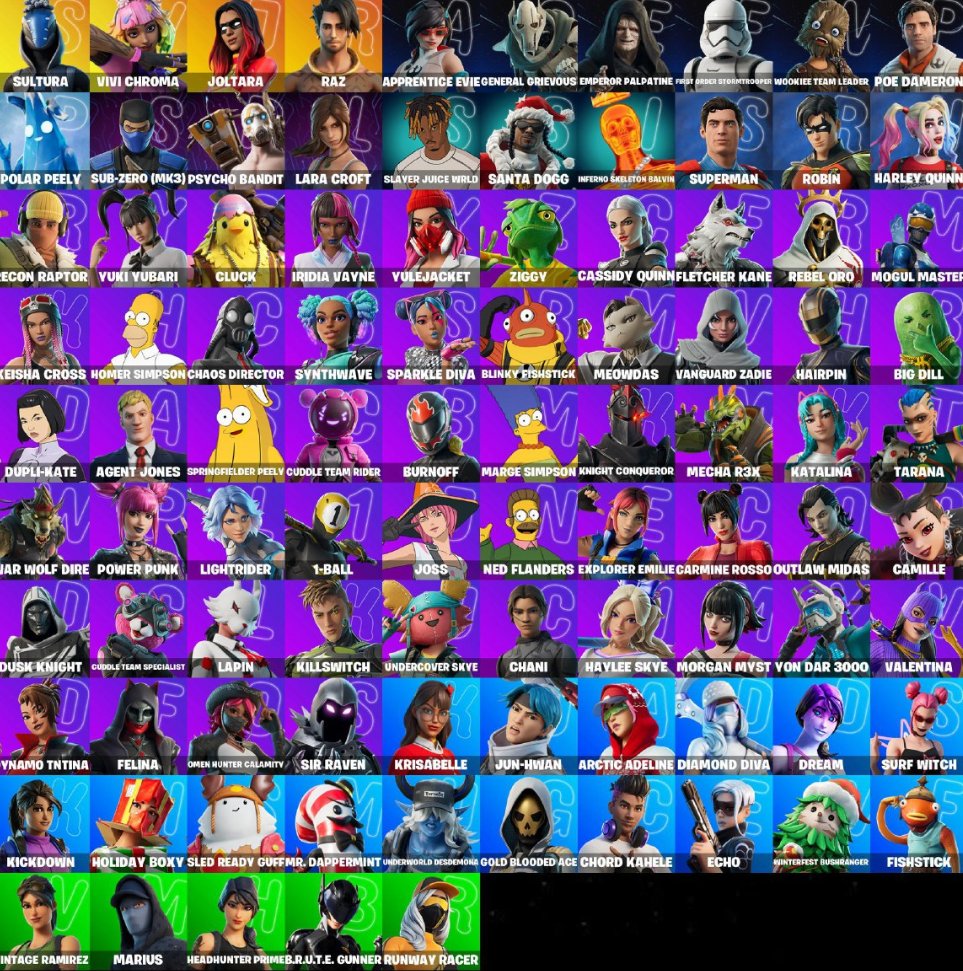 🎨 95 skins | 🌟 Fortnite account