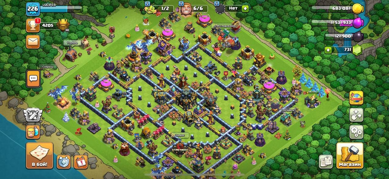 🏰 Clash of Clans акаунт | 17 ратуша | 6 епічних предметів
