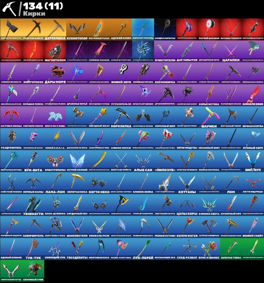 🎨 133 скина | 🌟 Fortnite аккаунт