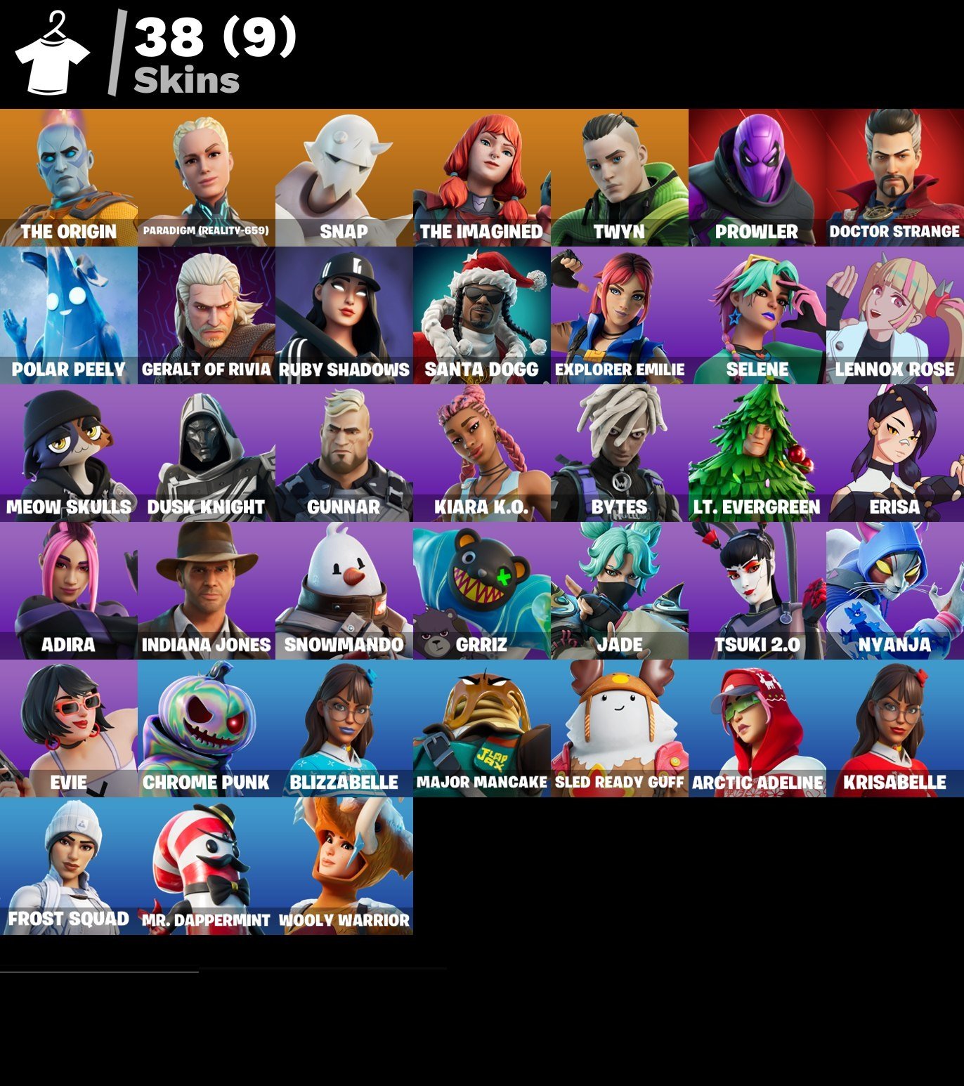 🎨 38 скінів | 🌟 Fortnite акаунт