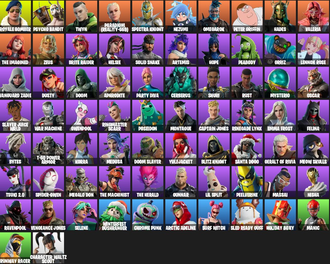 🎨 72 skins | 🌟 Fortnite account