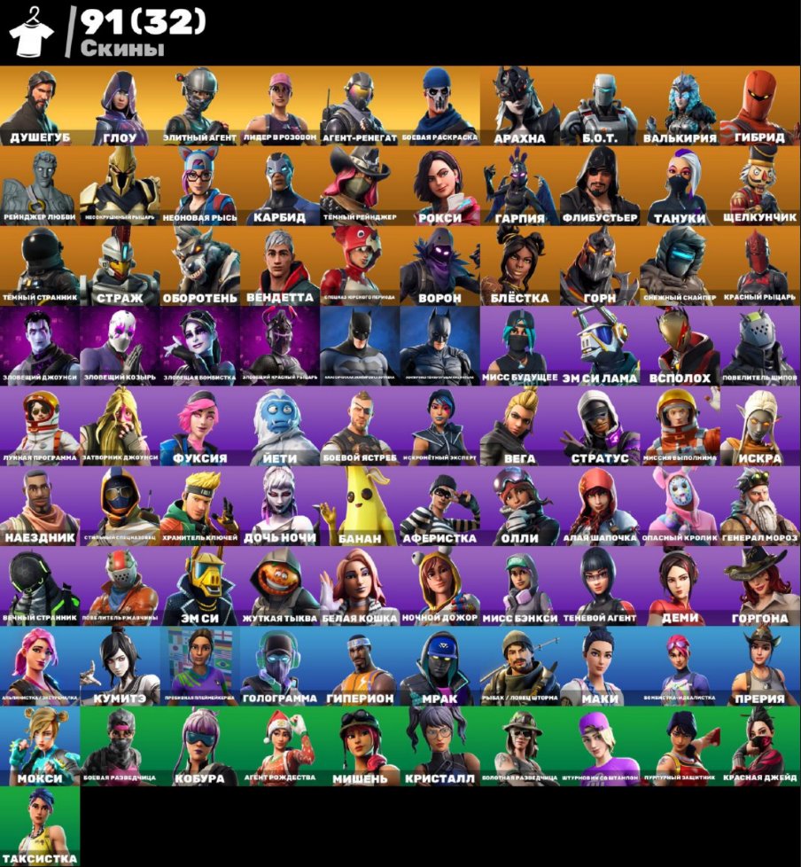 🎨 91 skins | 🌟 Fortnite account