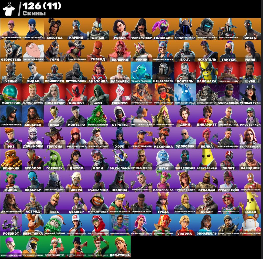 🎨 126 skins | 🌟 Fortnite account