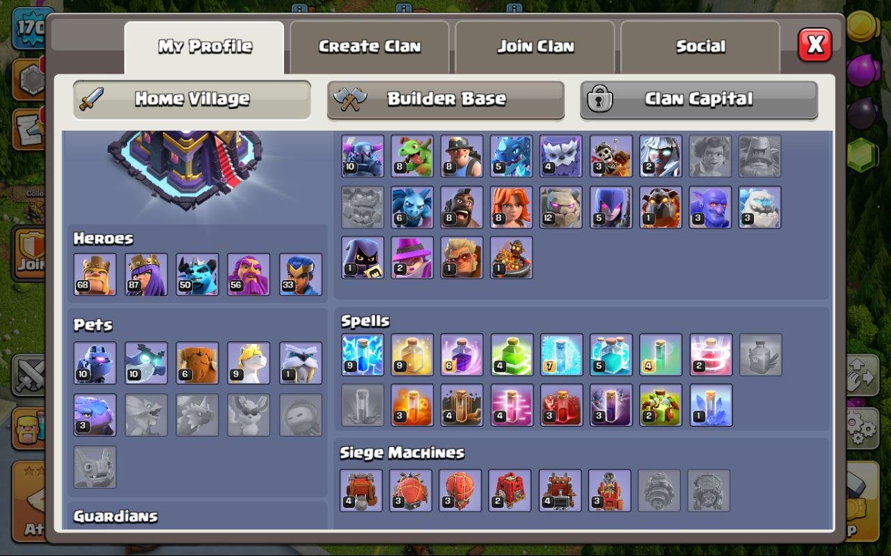 🏰 Clash of Clans акаунт | Ратуша 15 рівень | Уровень 170