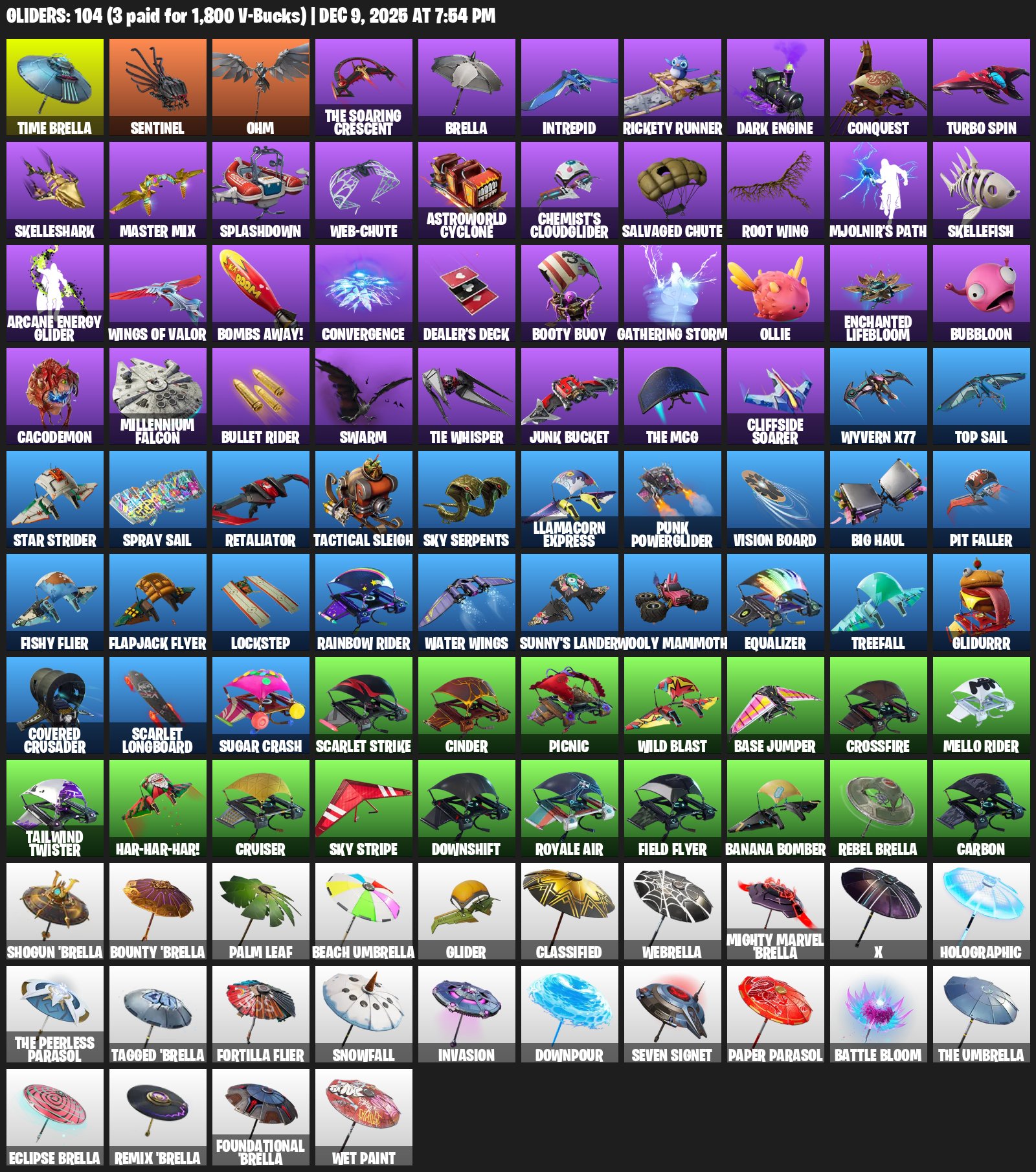 🎨 109 skins | 🌟 Fortnite account