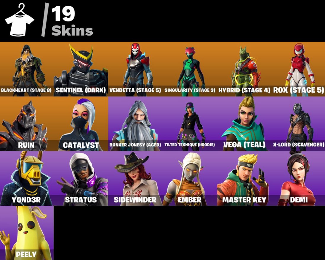 🖤 19 skins | 🌟 Fortnite account