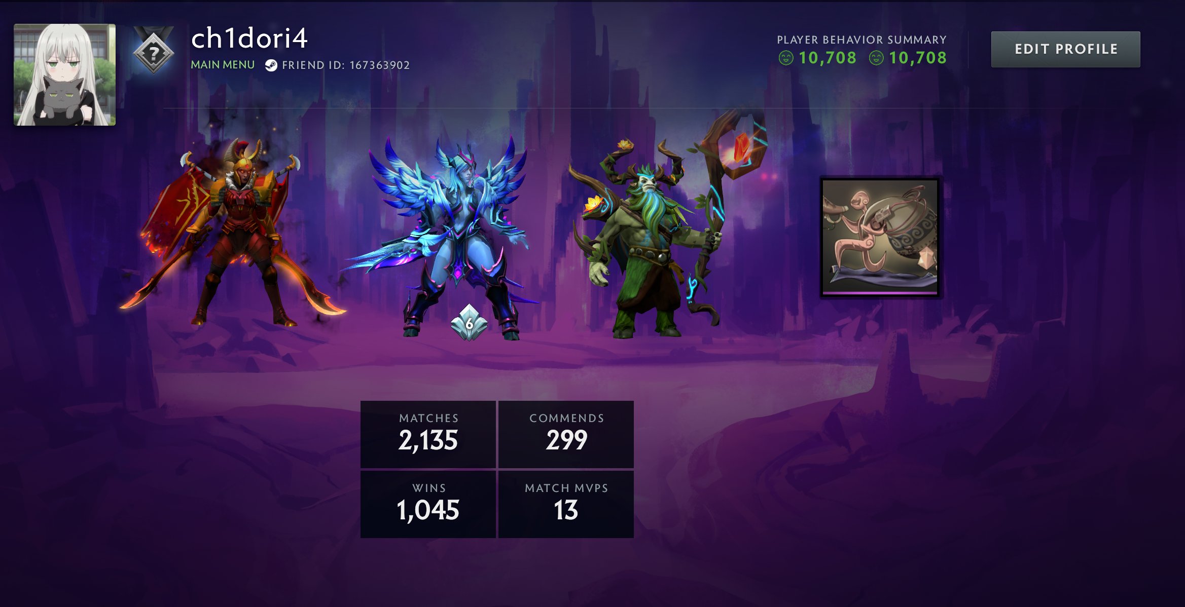 🏅 MMR 1000 | 🕒 2001 годин | 🛡 10700