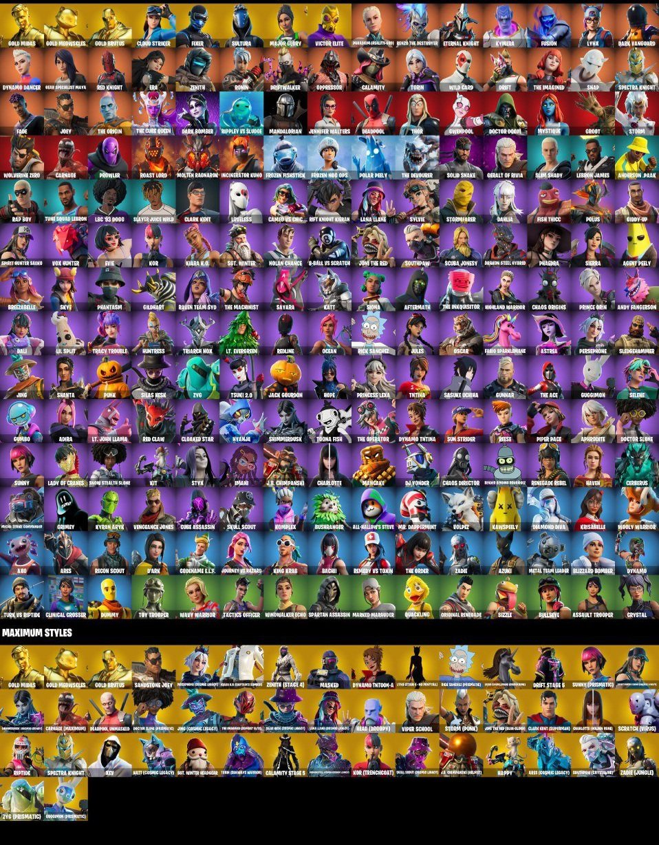 🎨 210 skins | 🌟 Fortnite account