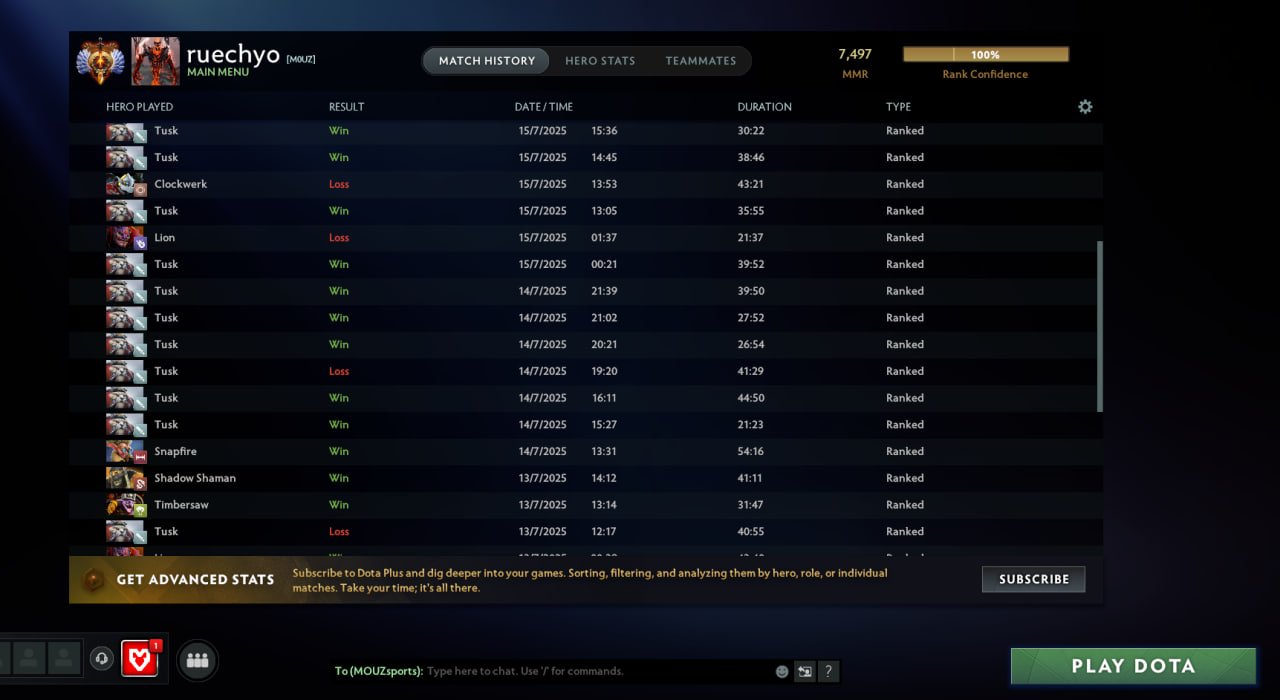 🏅 MMR 7700 | 🕒 3400h | 🛡 Integrity 10000
