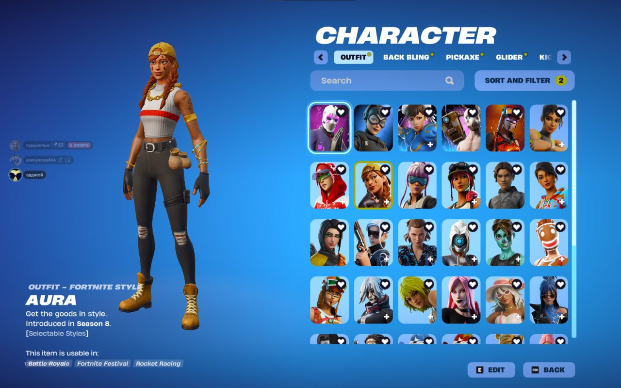 Diverse Fortnite Collection with 154 Unique Skins 🎭🖥