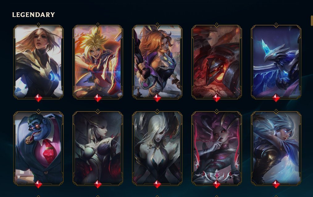 Platinum Account with 168 Champions and 300 Skins on EU West