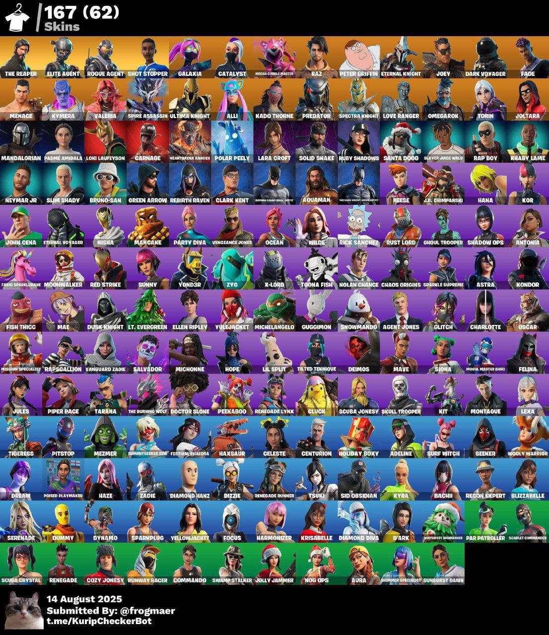 Impressive Fortnite Collection with 169 Unique Skins 🎭🖥