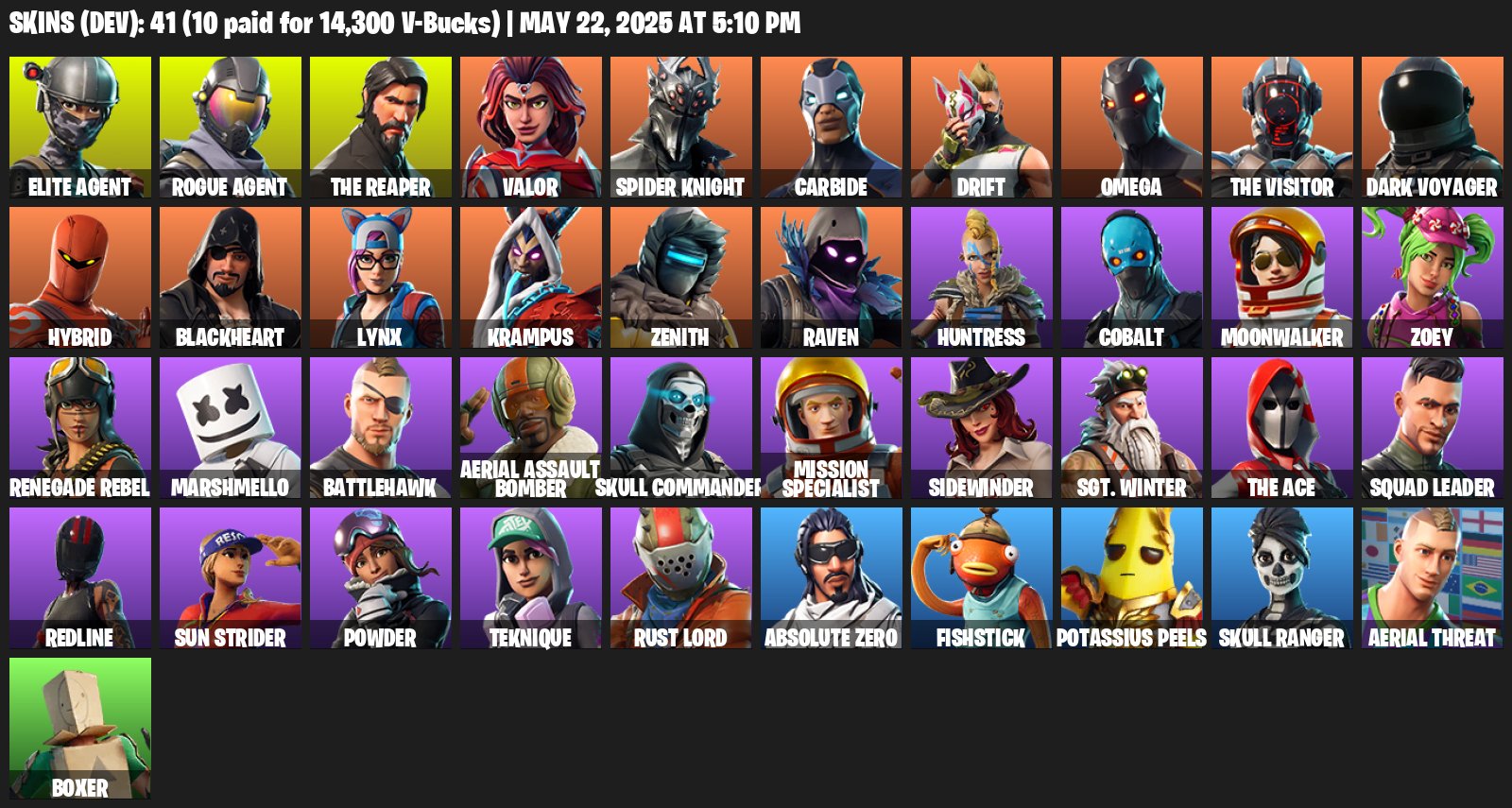 🎨 41 скин | 🌟 Fortnite аккаунт