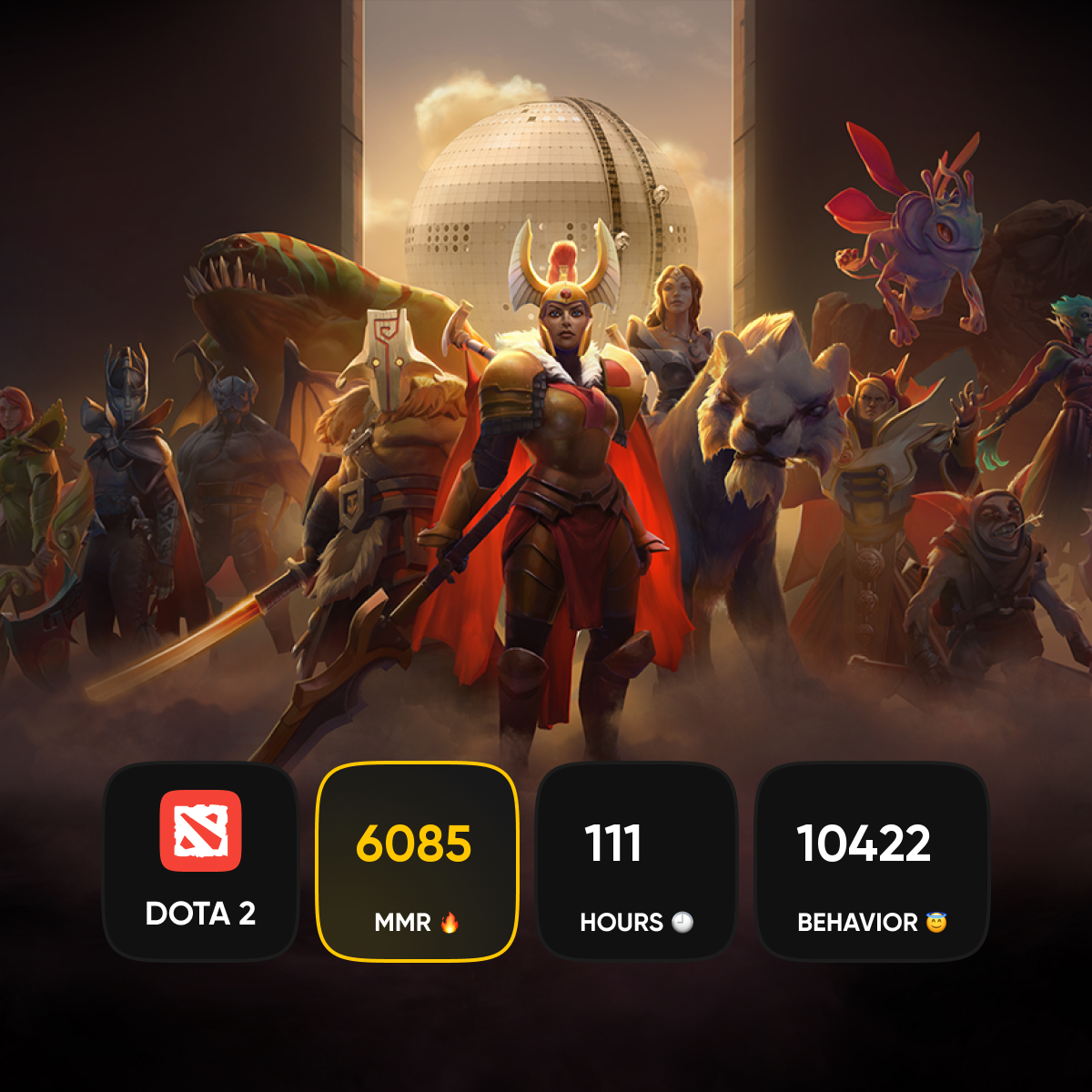 🏆 MMR 6085 | ⏰ 111h | 🛡 Behavior 10422