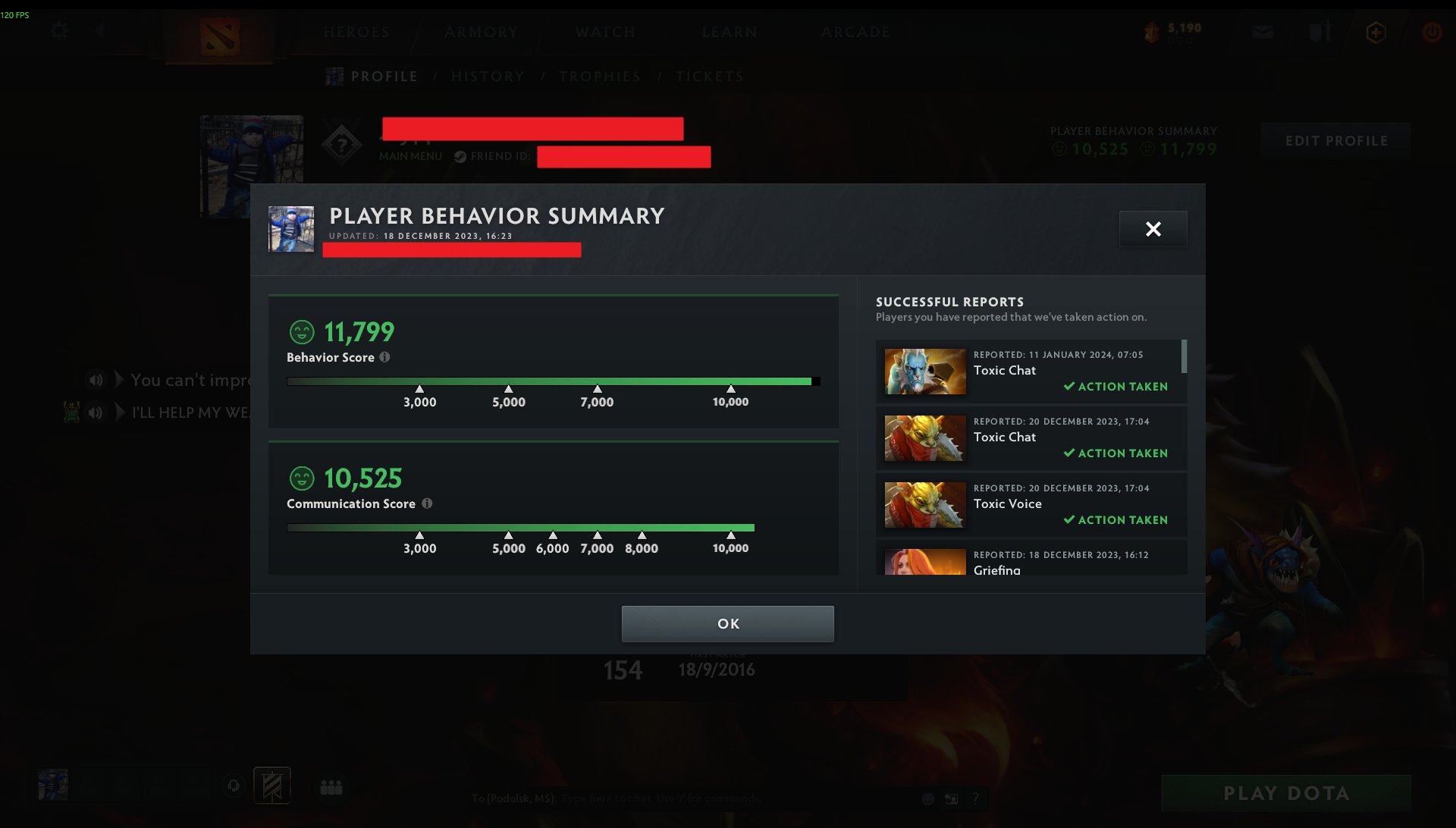 🏅 MMR 4500 | 🕒 241h | 🛡 Integrity 11799