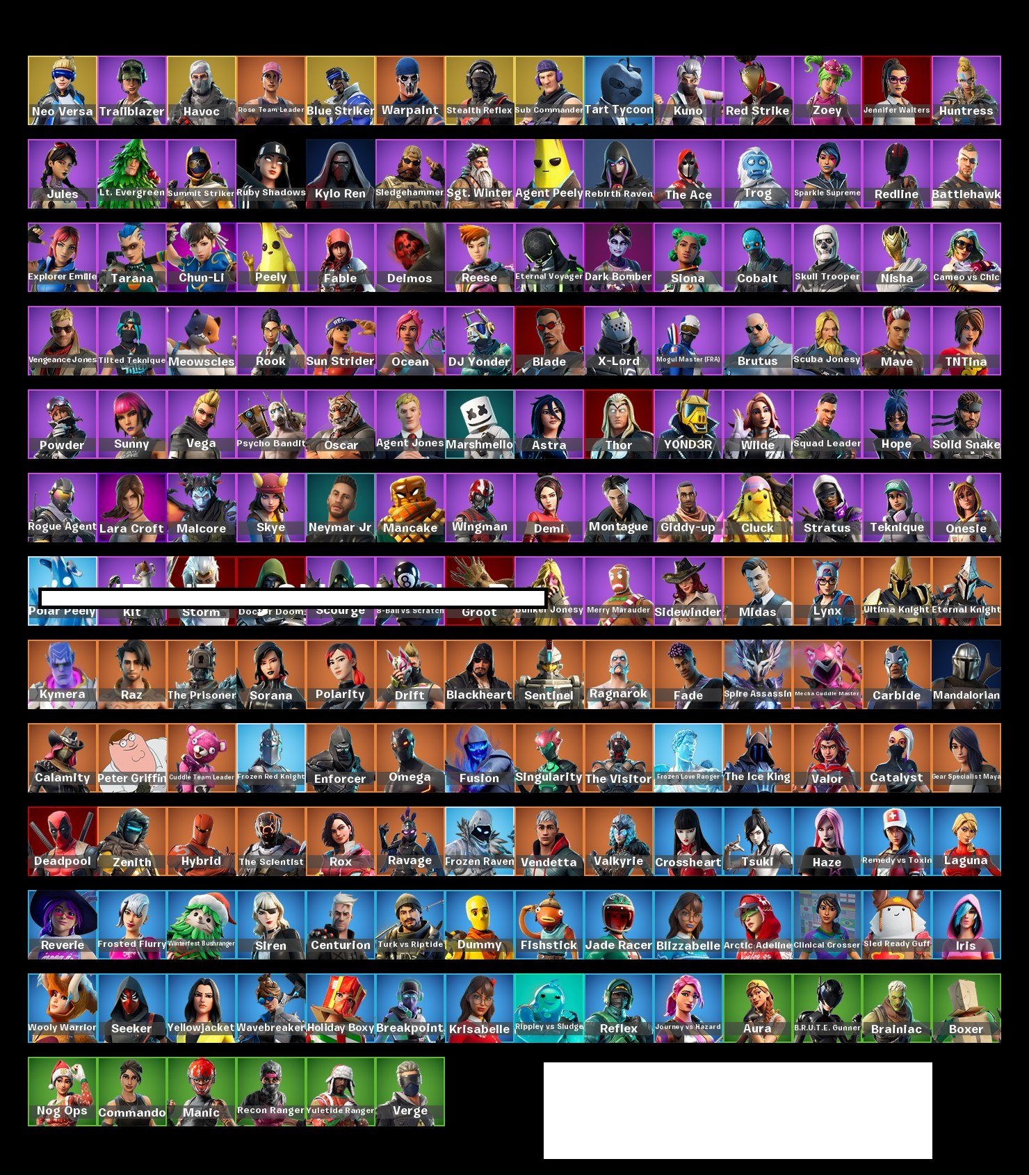 🎨 174 skins | 🌟 Fortnite account