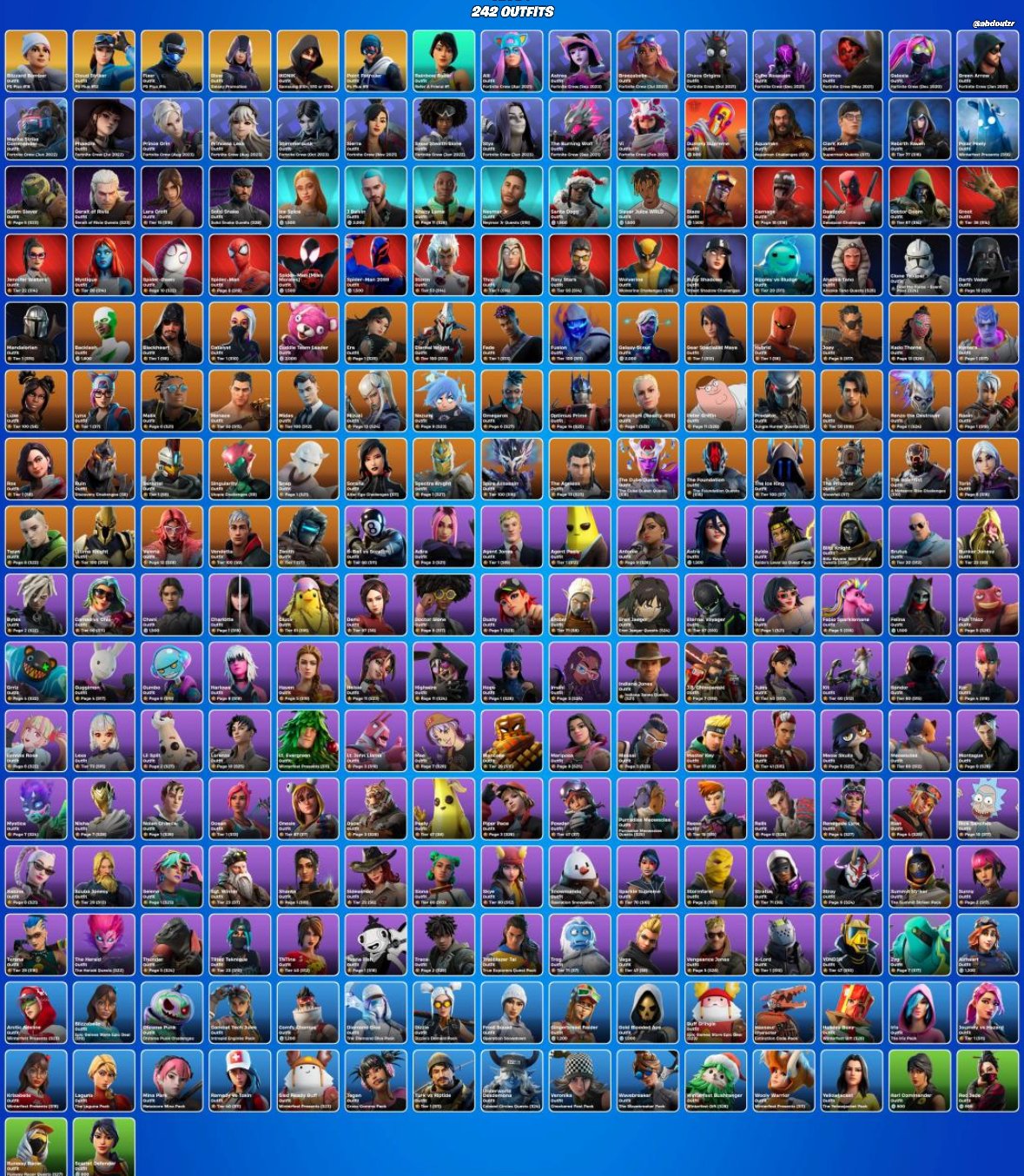 Diverse Collection of 243 Skins for PC Battle Royale 🎭🖥
