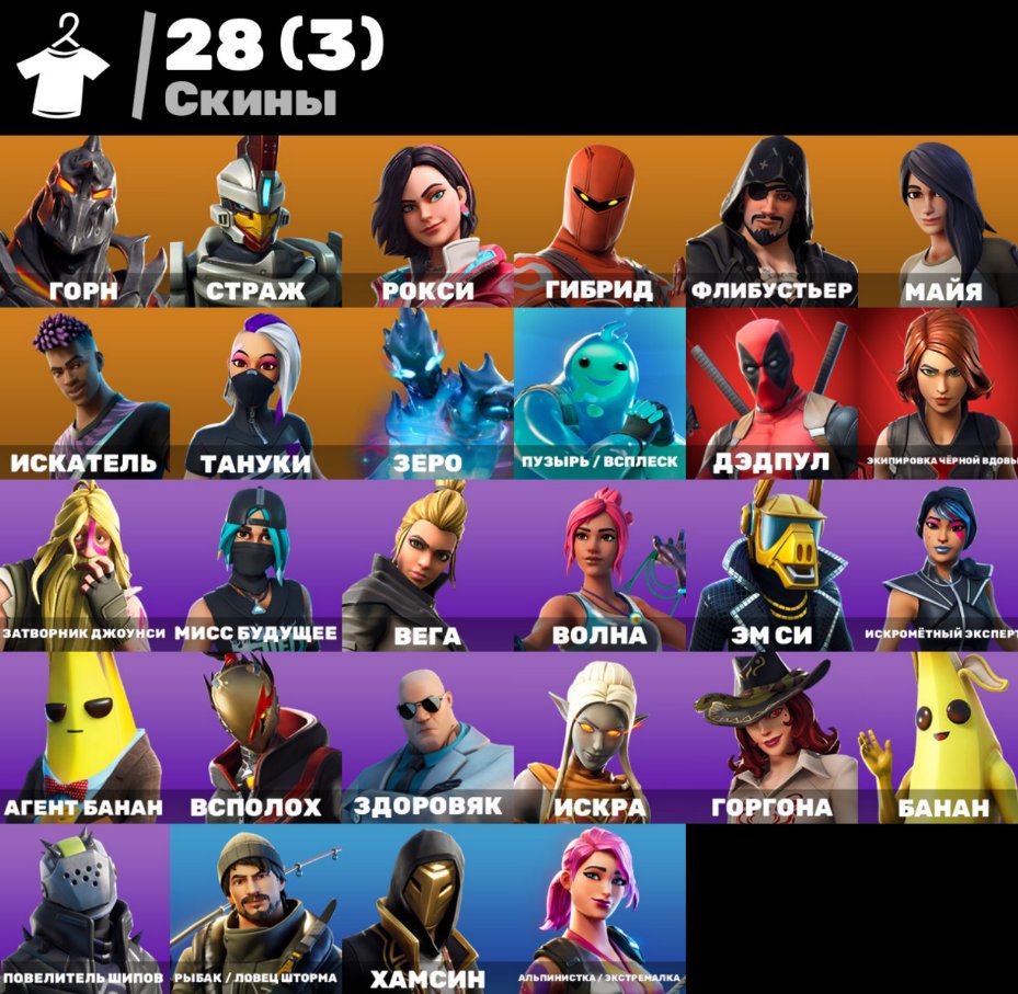 Diverse Fortnite Collection with 28 Unique Skins 🎭🖥