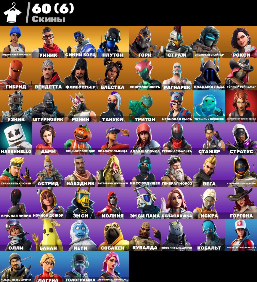 Battle Royale Account with 60 Unique Skins on PC 🎭🖥