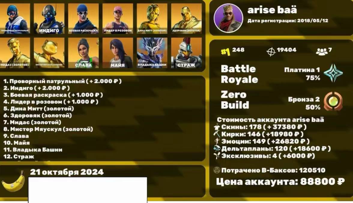 Epic Collection of 201 Skins for PC Battle Royale 🖥🎭